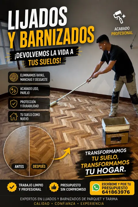 Lijado y barnizado - Otro tipo de trabajo