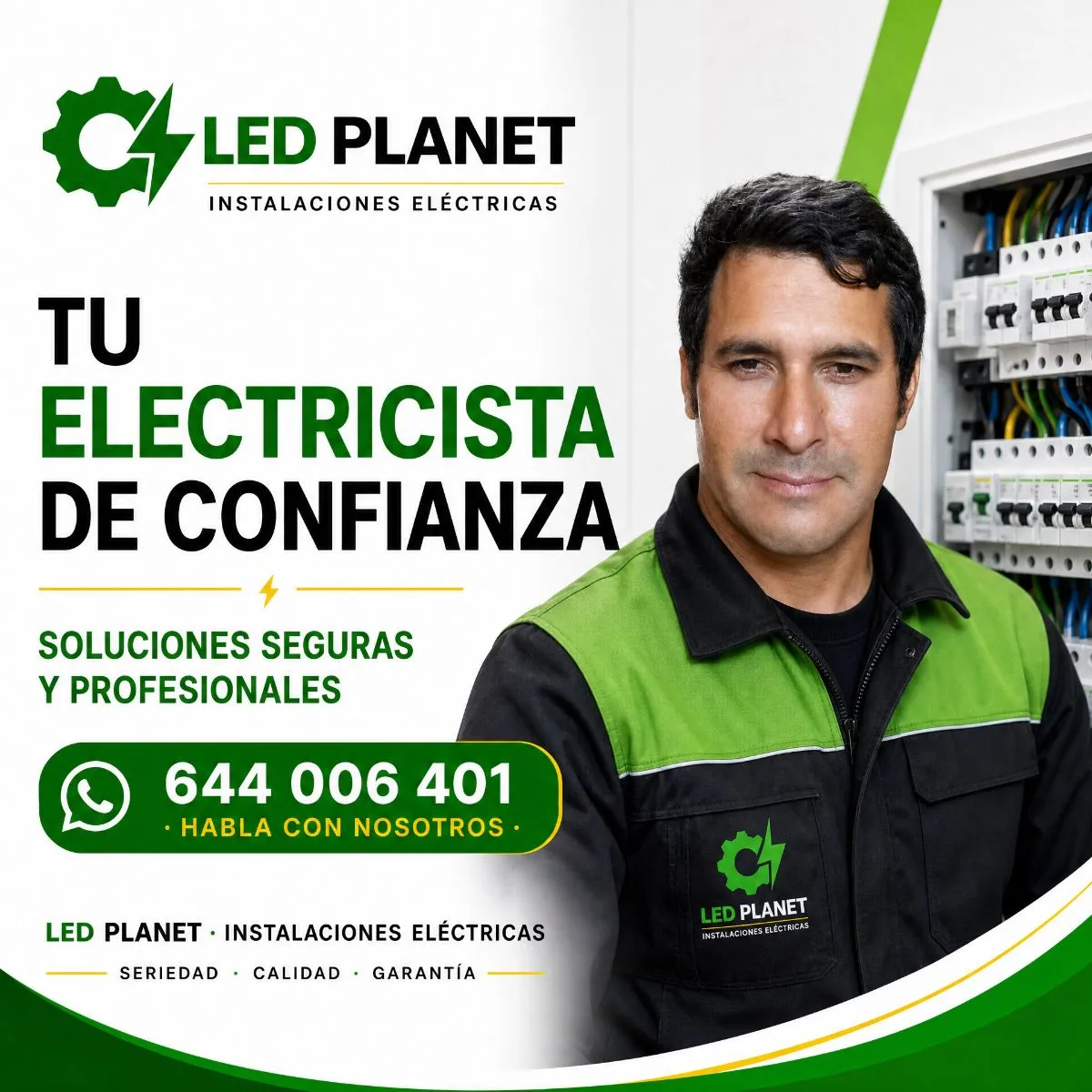 Urgencias 24h en Madrid — trabajo 2 de Led Planet Instalaciones Electricas
